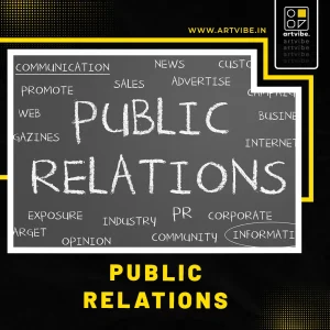 All kind of service related to Public Relations Artvibe helps through online